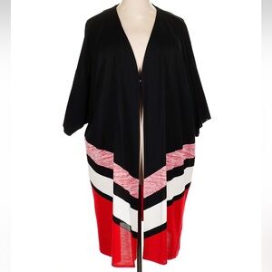 New Misook colorblock poncho size 2X